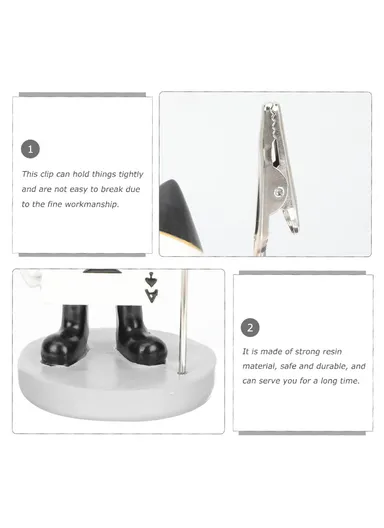 Creative Resin Place Card Clips Elegant &amp; Durable Display Holders For Weddings, Parties &amp; Office (L11 x W5.5 xH12.5)cm