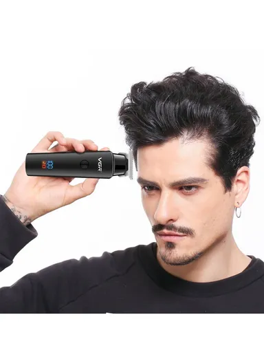 2000mAh Professional Cord Cordless Hair Clipper &amp; Beard Trimmer with Runtime 500 Minutes For Men V-937- Black