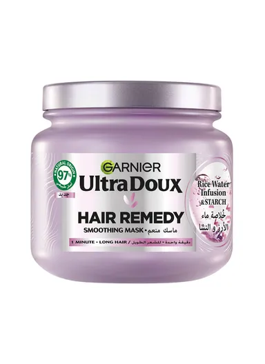 Ultra Doux Rice Water Infusion &amp; Starch Hair Remedy Mask, Smooth and Shine 340ml
