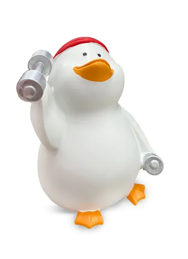 Resin Sporting Blind Duck Decoration Suitable For Desktop, Bedroom, Car BN-147A (W6.5 x D6 x H8.5)cm