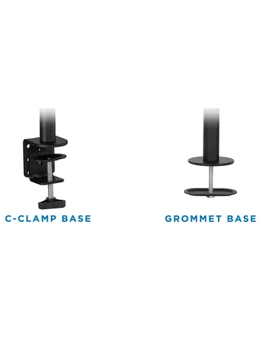 Dual Monitor Mount with Full Articulation, Ideal for Screens up to 32" inches, Adjustable Height &amp; Cable Management, (W73 x H40)cm