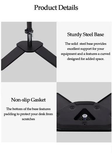 13-30" Adjustable Laptop &amp; Monitor Stand Ideal for Ergonomic Viewing &amp; Comfortable Work Posture