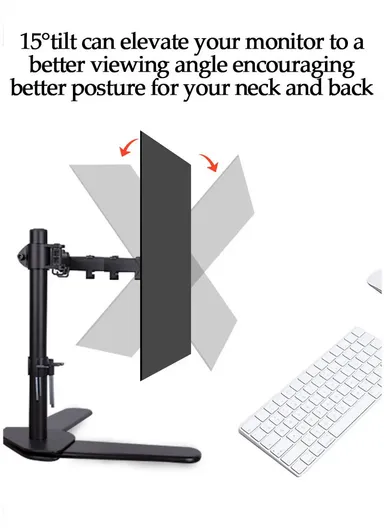 13-30" Adjustable Laptop &amp; Monitor Stand Ideal for Ergonomic Viewing &amp; Comfortable Work Posture