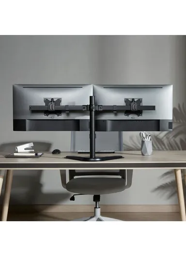 13-30" Adjustable Dual Laptop &amp; Monitor Stand Ideal for Ergonomic Viewing &amp; Comfortable Work Posture