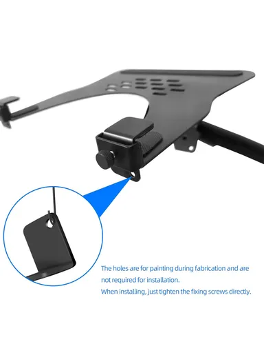 Adjustable Laptop Metal Tray, (L24.3 x W23)cm
