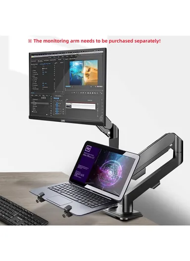 Adjustable Laptop Metal Tray, (L24.3 x W23)cm