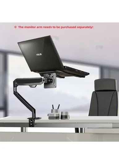 Adjustable Laptop Metal Tray, (L24.3 x W23)cm