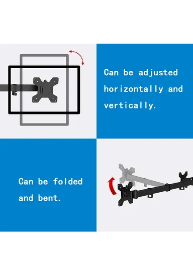 Single Monitor Arm, Ideal for 13 to 32-inch Screens with Height Adjustable