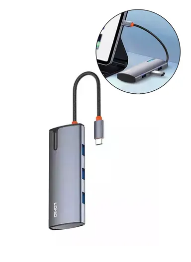 5-in-1 USB-C Hub with 100W PD Quick Charge &amp; Smart IC DS-15U (L11 x W4 x H1.65)cm