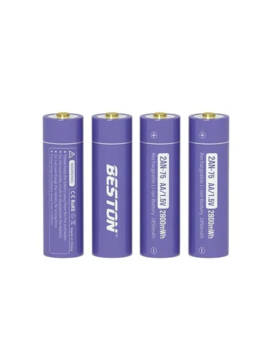 Beston Li-ion Rech AA 2800mWh 1.5V Pack of 4			