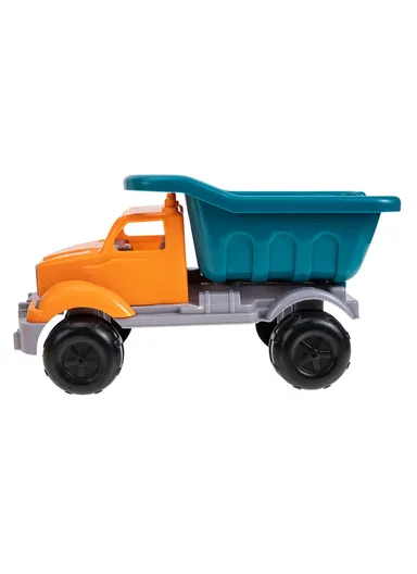 5Pcs Sand Truck &amp; Accessories Fork Spade Beach Garden Toy Kids Play Set- Orange