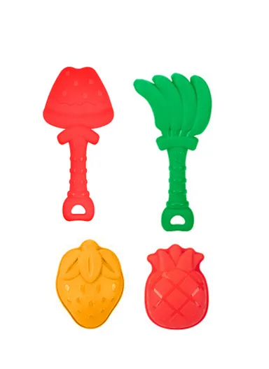 7Pcs Set Beach Toy Set with Special Windmill, Shovel &amp; Bucket For Kids- Orange