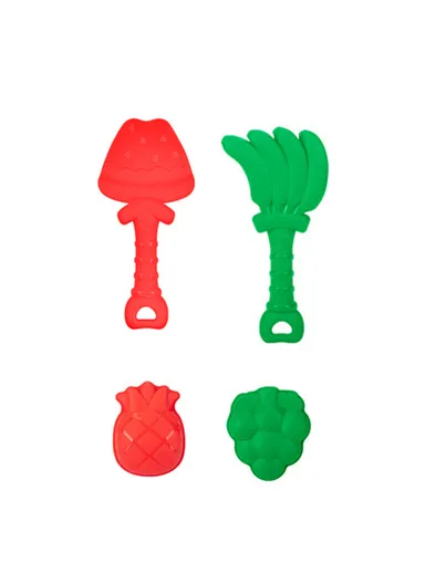 7Pcs Set Beach Toy Set with Special Windmill, Shovel &amp; Bucket For Kids - Green