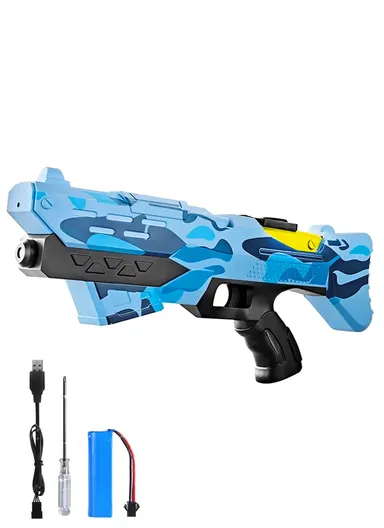 Electric Water Gun Automatically High-Pressure Water For Outdoor Water Shooting Game (L40 x W17 x H5)cm - Blue