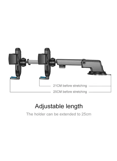 Car Dashboard Phone Mount For 4.6-7'' Mobile Phones JR-OK3 - Black