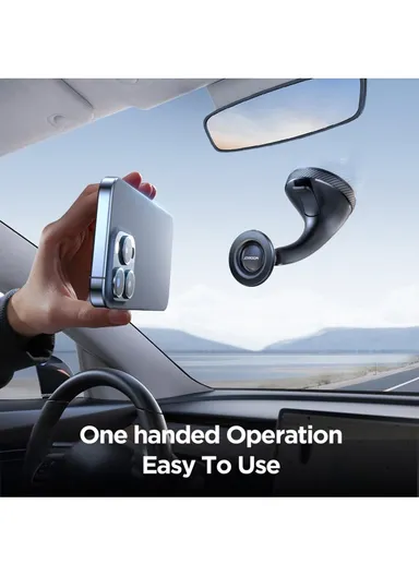 4.7-7” Magnetic Car Phone Mount Air Vent &amp; Windshield Holder JR-ZS406- Black