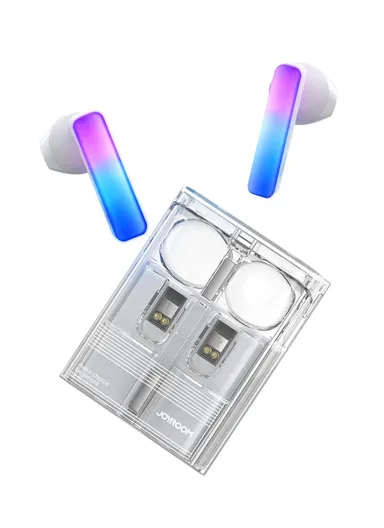 IceLens Series wireless headphones with LED lights JR-TC1- White