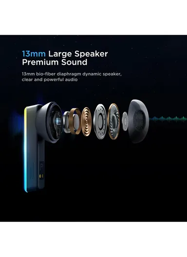 IceLens Series wireless headphones with LED lights JR-TC1- White