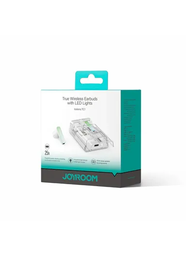 IceLens Series wireless headphones with LED lights JR-TC1- White