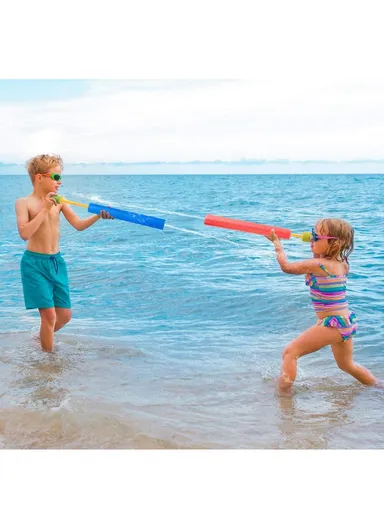 60-105CM Foam Beach Squirt Watering Gun With High Water Impulse Force To Play &amp; Adventures For Kids - Yellow &amp; Pink
