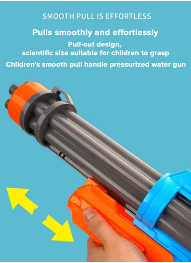 High-Pressure Plastic Water Gun For Beach Water Fight Shooting Game Toy- Green