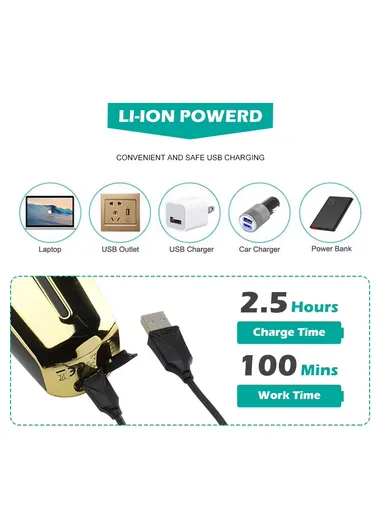 6-IN-1 Waterproof IPX7 Electric Rotary Shaver SET V-396