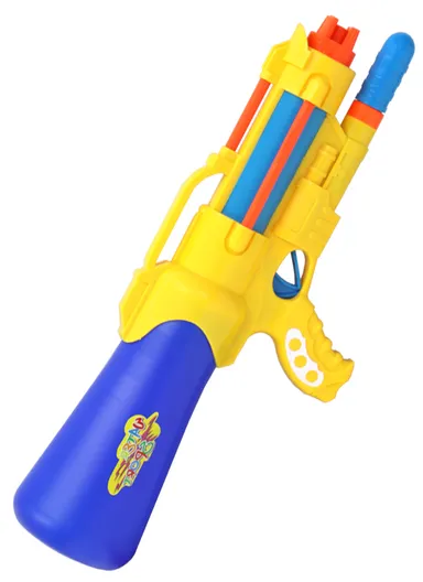 Plastic Funny Toy Water Gun with Removable Water Tank, For Kids (L43 x W16)cm - Yellow