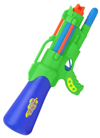 Plastic Funny Toy Water Gun with Removable Water Tank, For Kids (L43 x W16)cm - Green