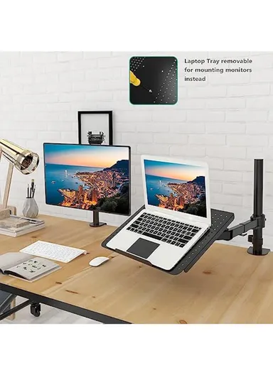 13-30" Adjustable Laptop &amp; Monitor Stand, with Full Articulation &amp; Cable Management (L30 x W33)cm