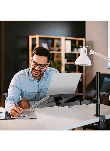 13-30" Adjustable Laptop &amp; Monitor Stand, with Full Articulation &amp; Cable Management (L30 x W33)cm