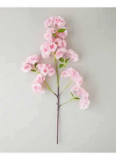 Cherry Branch Single Branch Artificial Flower 100 cm Dark Pink