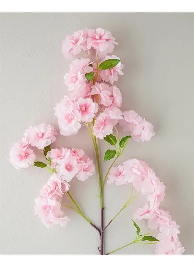 Cherry Branch Single Branch Artificial Flower 100 cm Dark Pink