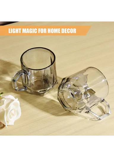280ml 6 Pcs Elegant Round Glass Cup Suitable For Hot &amp; Cold Beverages BMZB006-YH