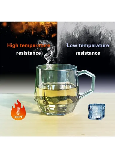 280ml 6 Pcs Elegant Round Glass Cup Suitable For Hot &amp; Cold Beverages BMZB006-YH