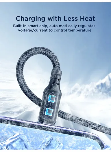 1.2m 3.5A Multi-Use Series 4-in-1 USB-A to Lightning + 2xType-C + Micro Data Cable S-1T4018A18 - Black