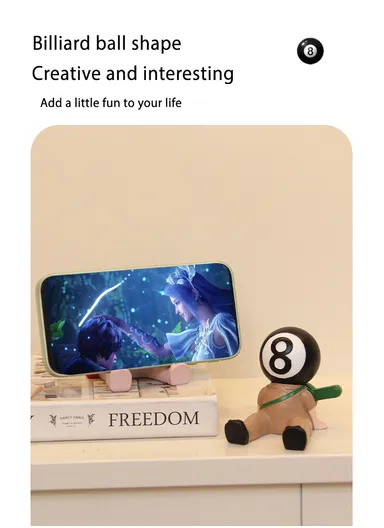 Resin Craft Billiard Doll Home Decoration Cue Organizer, Mobile Phone Holder BN-206-11 (L9 x W7 x H10)cm