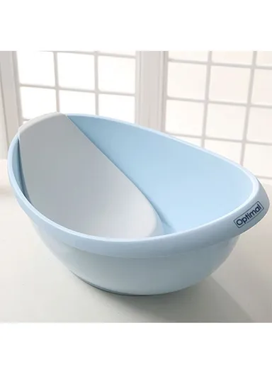 Newborn Baby Bath Support Safe, Comfortable, &amp; Easy-to-Use Bath Time Essential OPB-1215 (L57 x W38 x H34) - Blue