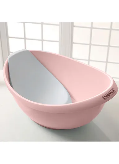 Newborn Baby Bath Support Safe, Comfortable, &amp; Easy-to-Use Bath Time Essential OPB-1215 (L57 x W38 x H34) - Pink