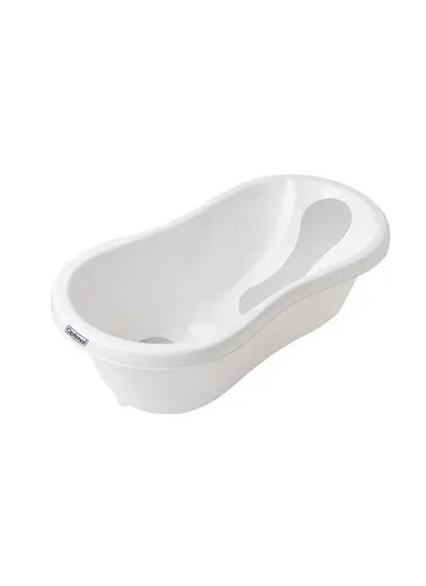 Convertible Baby Bath Tub with Soft Support – Two-Stage Design for Newborns and Toddlers OPB-1217 - White