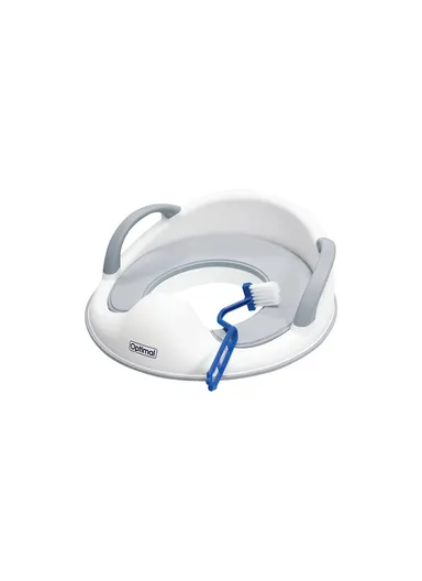 Baby Potty Training Seat with Soft Cushion and Handle OPB-1219 - White
