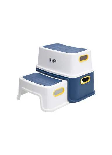 Two-Step Sturdy Stool with Anti-Slip Surface OPB-1220 - Blue