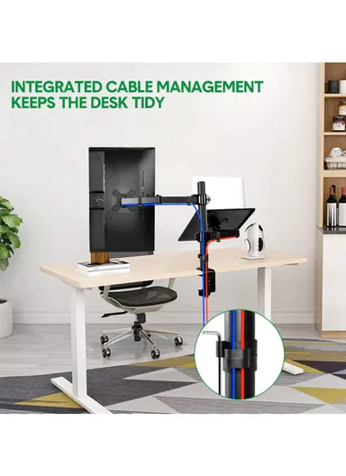 13-30" Adjustable Laptop &amp; Monitor Stand, with Full Articulation &amp; Cable Management (L30 x W33)cm