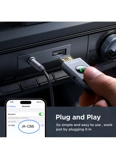 Car-B Series ENC Wireless Receiver JR-CB6 - Dark Gray