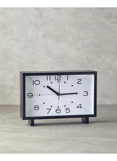 Flair Table Clock 28x20 cm Black