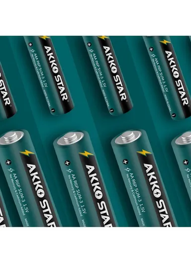 2 Pcs 1.5V AAA Carbon Batteries