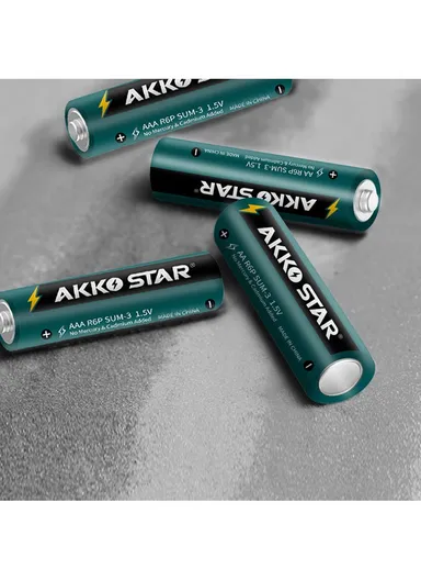 2 Pcs 1.5V AAA Carbon Batteries
