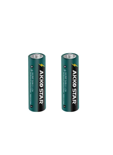 2 Pcs 1.5V AA Carbon Batteries