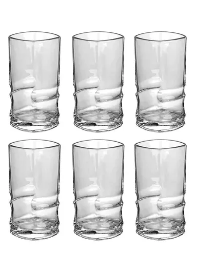 310ml x 6-Pcs Elegant Design Glass Cups for All Occasions BMH145