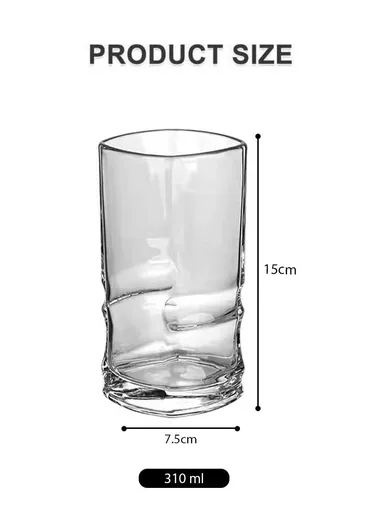 310ml x 6-Pcs Elegant Design Glass Cups for All Occasions BMH145