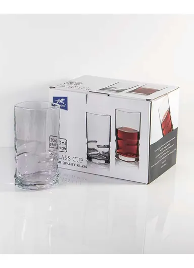 310ml x 6-Pcs Elegant Design Glass Cups for All Occasions BMH145